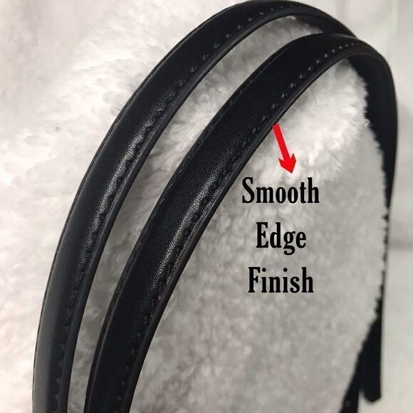 Replacement straps BLACK SMOOTH LEATHER - Picture 3 of 7